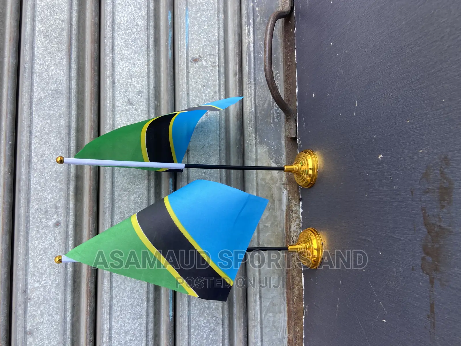Original Miniature Flags With Gold Base for Table Top