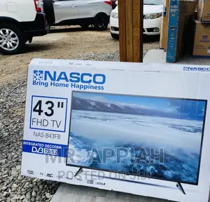 Brand New Nasco 43inch Full HD Digital Satelite Tv(Black)