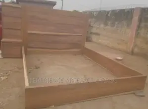 Queen Size Bed and a Side Cabinet