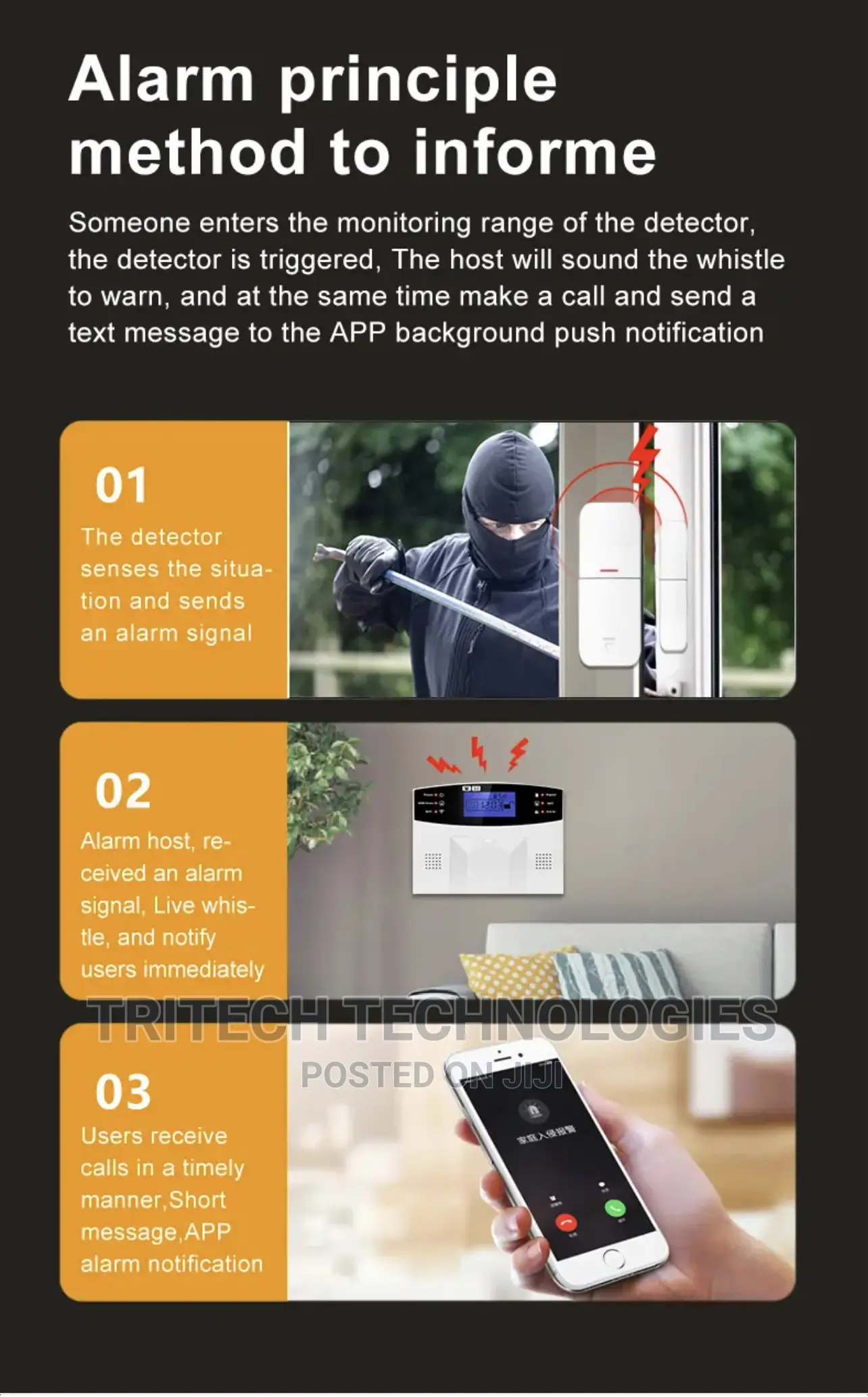 DY-GSM Wireless Alarm System Wifi DY-G30A (TUTA APP)