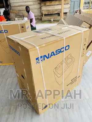 Stainless Steel Tub Nasco 10kg Washing Machine(White) 