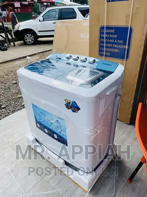 Sleek and Efficient Nasco 12kg Top Load Washing Machine.