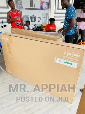 (Black)Free Standing Samsung 65” UHD Crystal Tv(65bu8000).