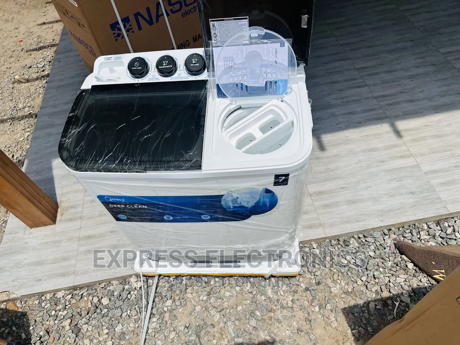 Quiet  Operation Midea Twintub Topload Washing Machine 7kg