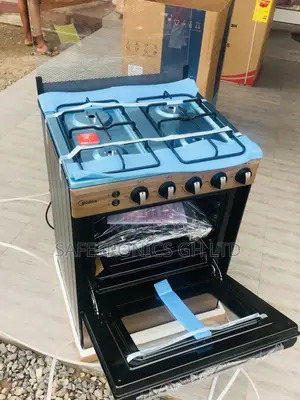 4 Gas Burner Oven With Grill Midea Cooker BMG-6060-WD