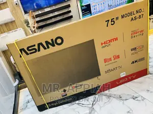 Quality Yet Affordable Asano 75 Inch Uhd Smart Tv(Black)