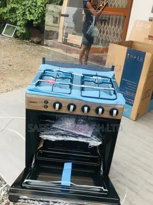 Oven With Grill Cooker 4 Gas Burner Midea BMG6060-WD