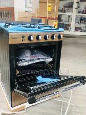 Midea Oven With Grill BMG-6060-WD 4 Gas Cooker Burner 