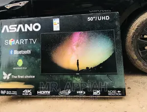 Energy Saving Asano 50 Inch Uhd Smart + Bluetooth Led Tv.