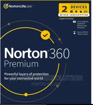 Norton 360 Premium 2 Devices 2 Year Windows/Mac/Android/Ios
