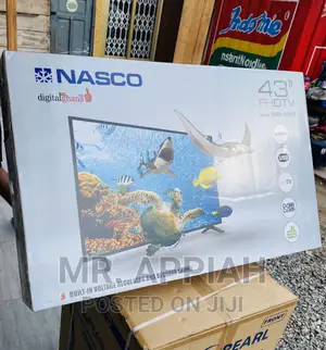 Fast and Effective Nasco 43” Full HD Smart LED Tv(Black)