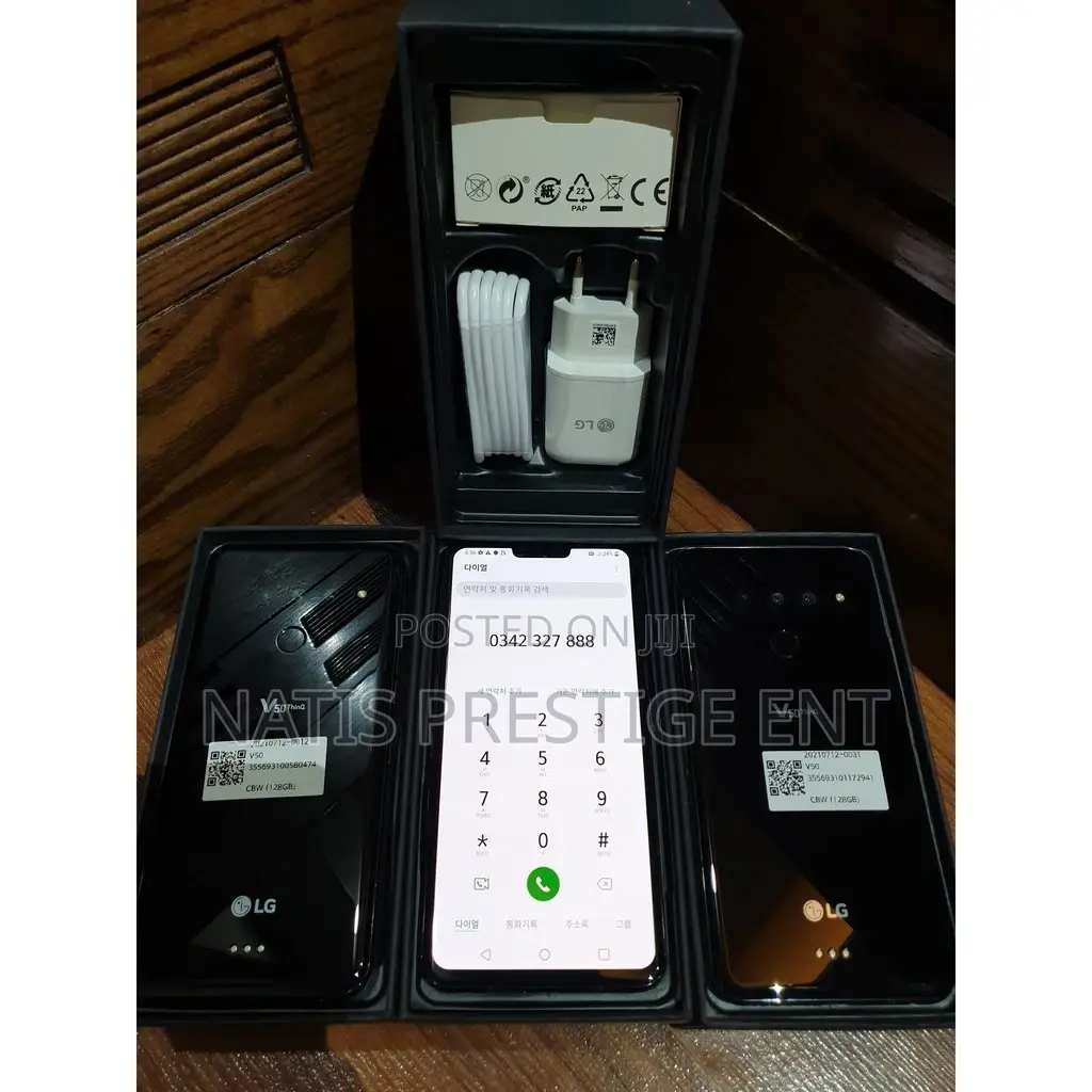 New LG V50S Thinq 256 GB Black