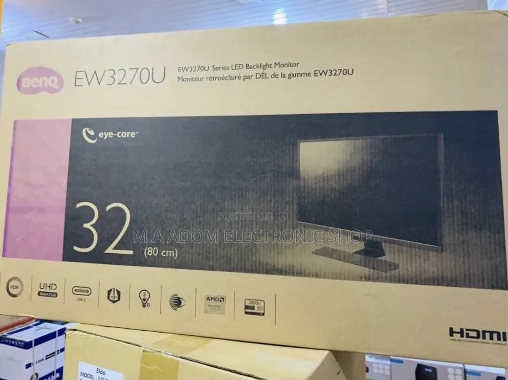 Extremely Quality Benq EW3270U Multimedia HDR Monitor.