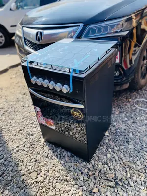 Elegant Black Volcano 50x50 Oven and Grill 4 Gas Burner 
