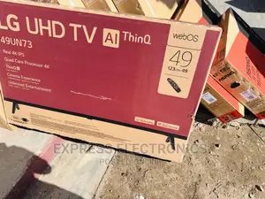A New Slim Black UHD Smart 49”UN7340 LG Tv 