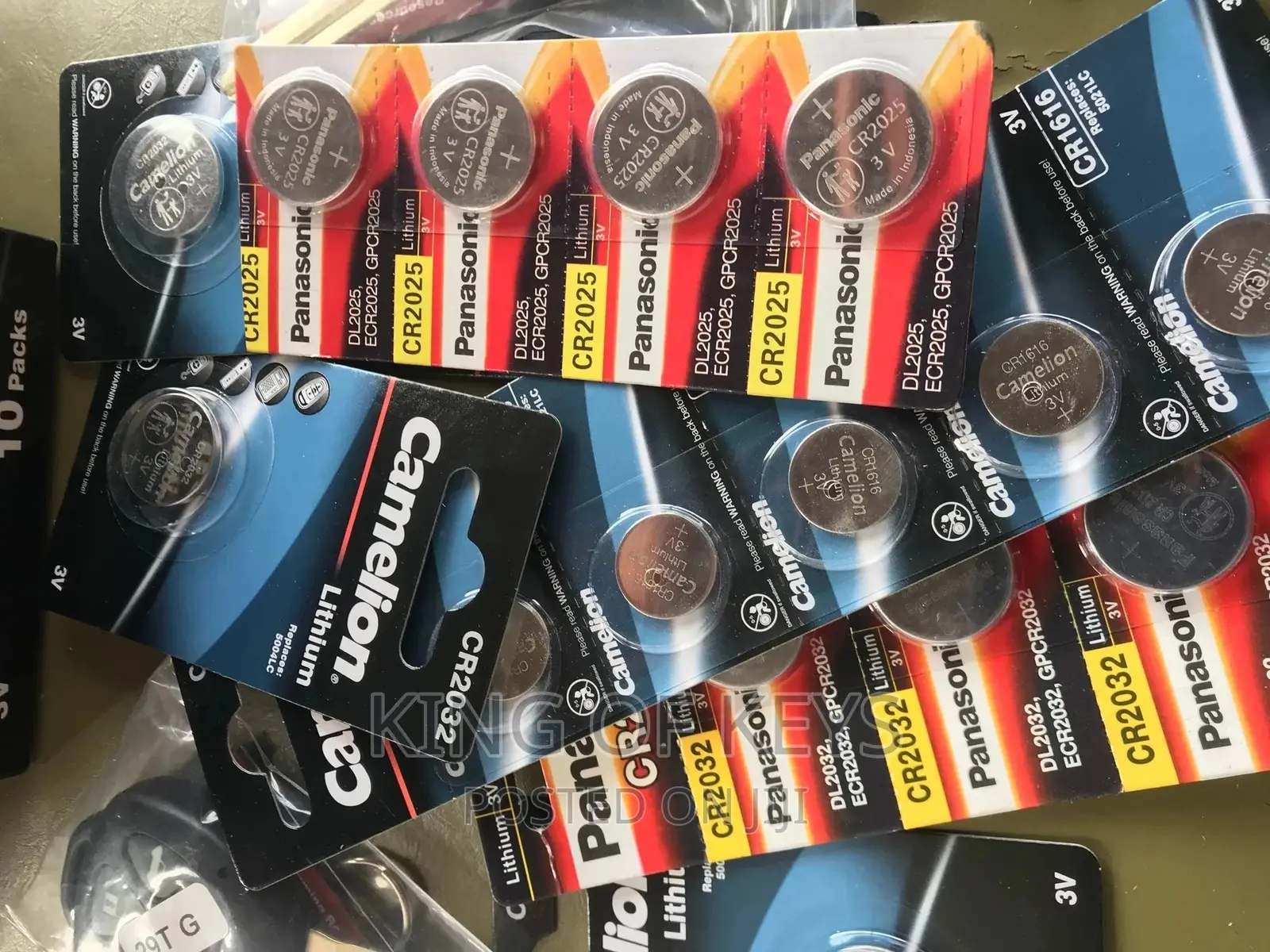 Original Key Remote Batteries Panasonic and Khameleon