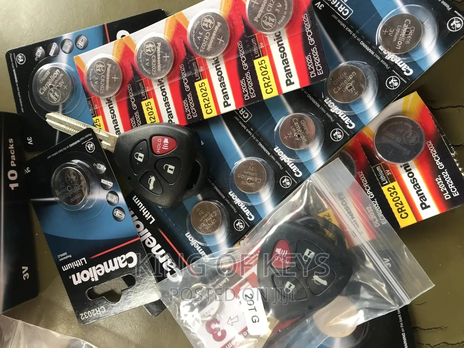 Original Key Remote Batteries Panasonic and Khameleon