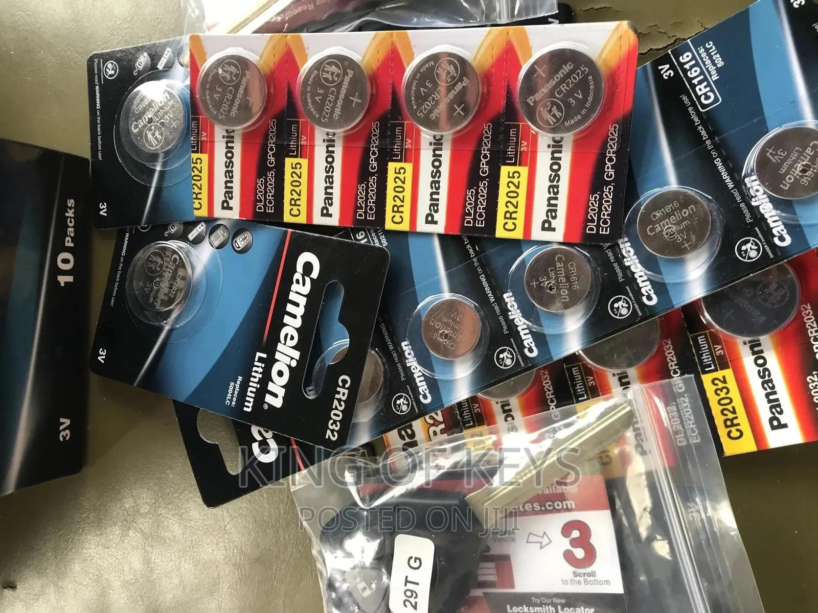Original Key Remote Batteries Panasonic and Khameleon