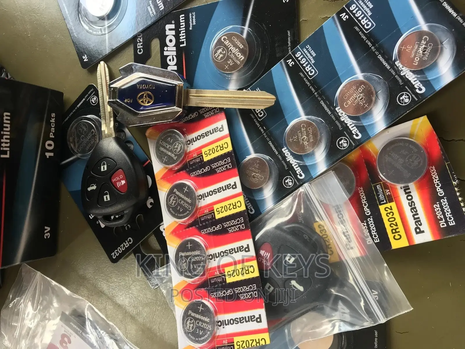 Original Key Remote Batteries Panasonic and Khameleon