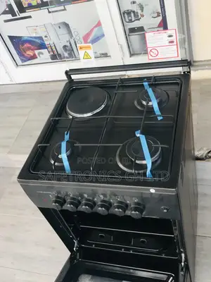 Black 1 Electric 3 Gas Cooker Burner Oven With Grill Volcano