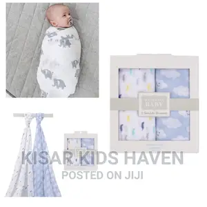 Baby Muslin Breathable Swaddle 2 Pieces