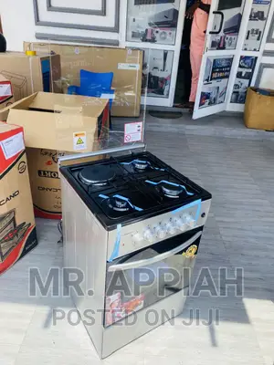 Efficient Volcano 50x50 3 Gas Cooker + 1 Electric Cooker.