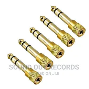 5pcs Set 6.5mm to 3.5mm Converter Adapter