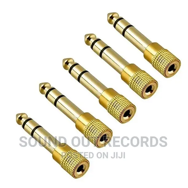 5pcs Set 6.5mm to 3.5mm Converter Adapter