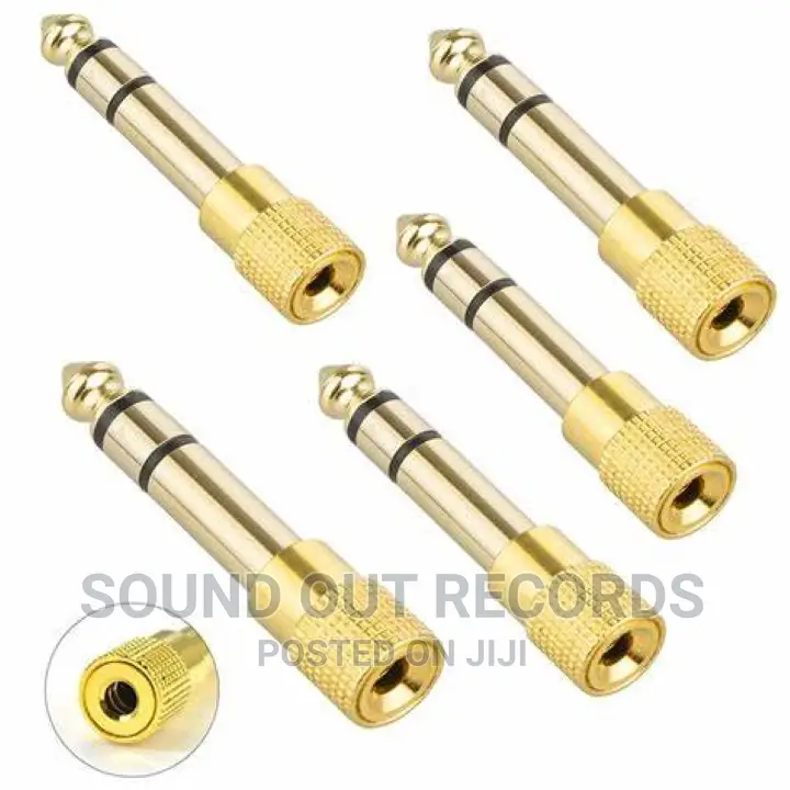 5pcs Set 6.5mm to 3.5mm Converter Adapter