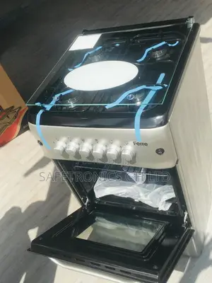 Gas Cooker Oven With Grill 4 Burner Ferre Gray 50x50