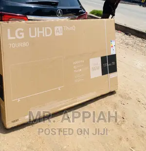 Elegant Black LG 70 Inch UHD Tv(70UR80003) 