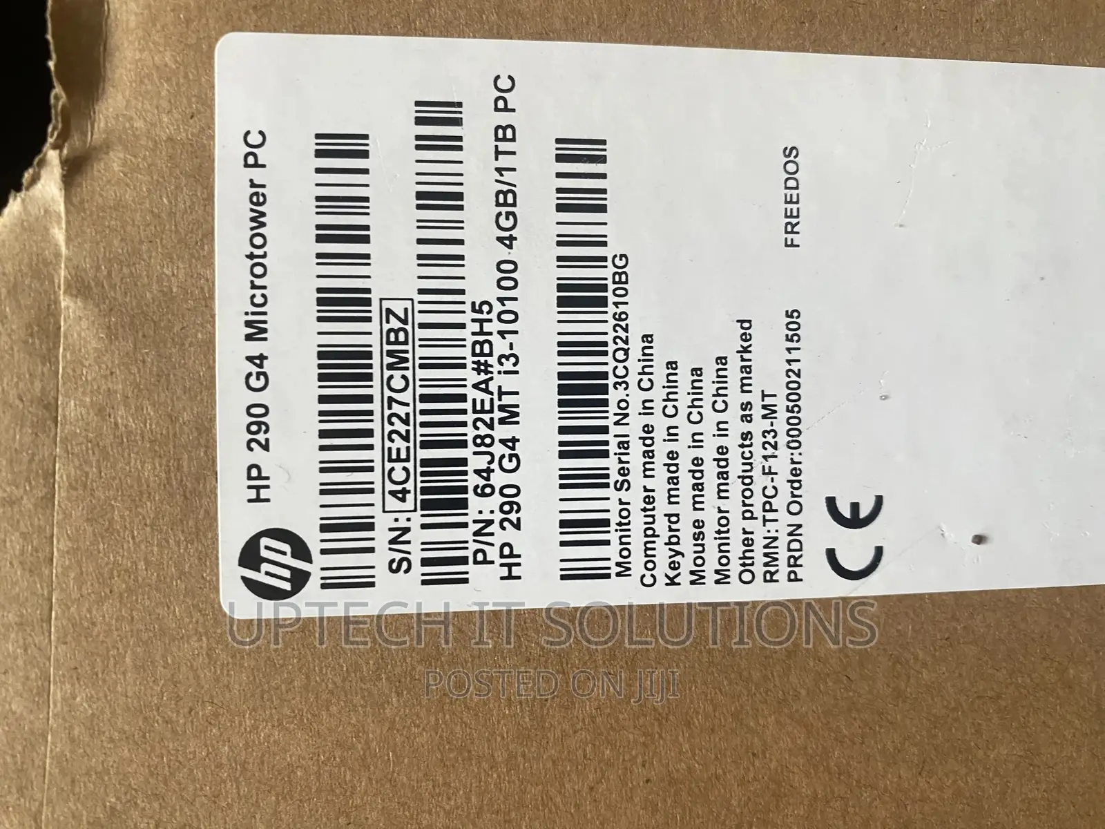New Desktop Computer HP 290 G4 All-in-One 4GB Intel Core I3 HDD 1T