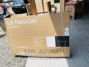 Sealed in Box  LG 70 Inch Uhd Smart Tv(70NANO763)Black.