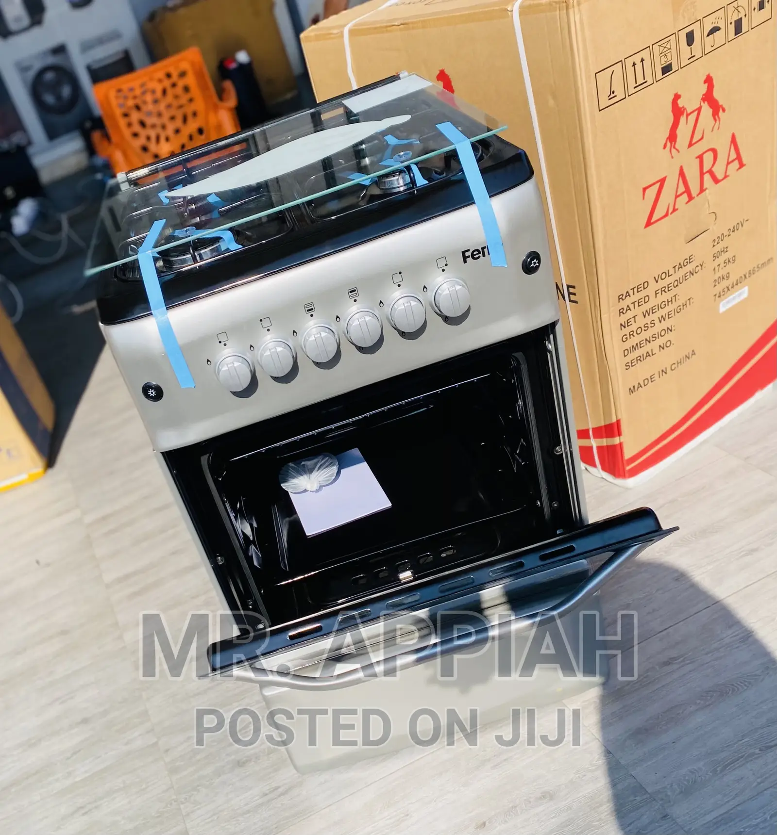 Reliable and Effective Ferre 50x55 4 Gas Burner(Gray) 