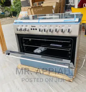 Quality Ferre 6 Gas Burner With Oven and Grill(Gray)60x90.
