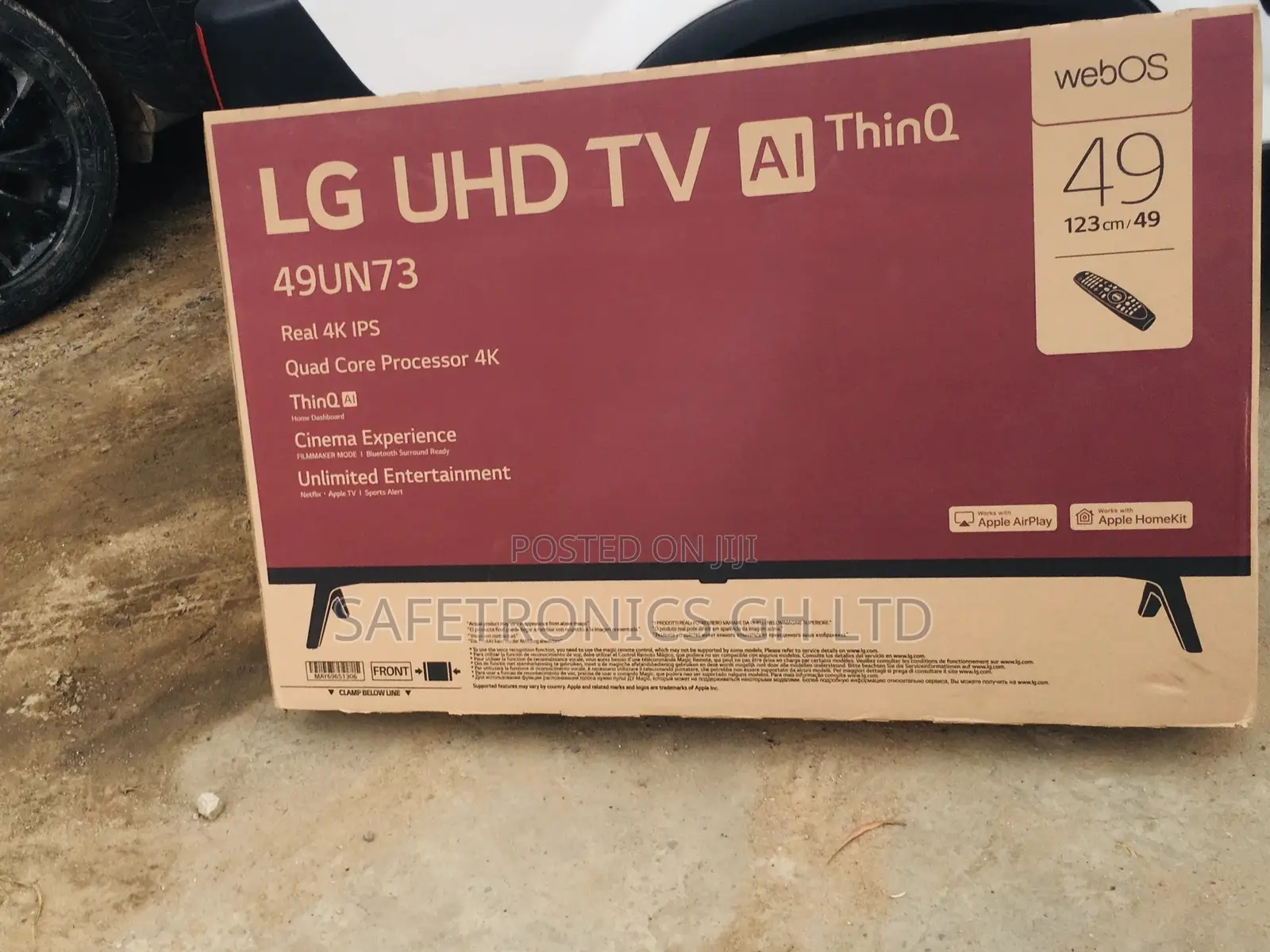 Lg Black 49 Inches Un73 Glossy LED Smart UHD Tv