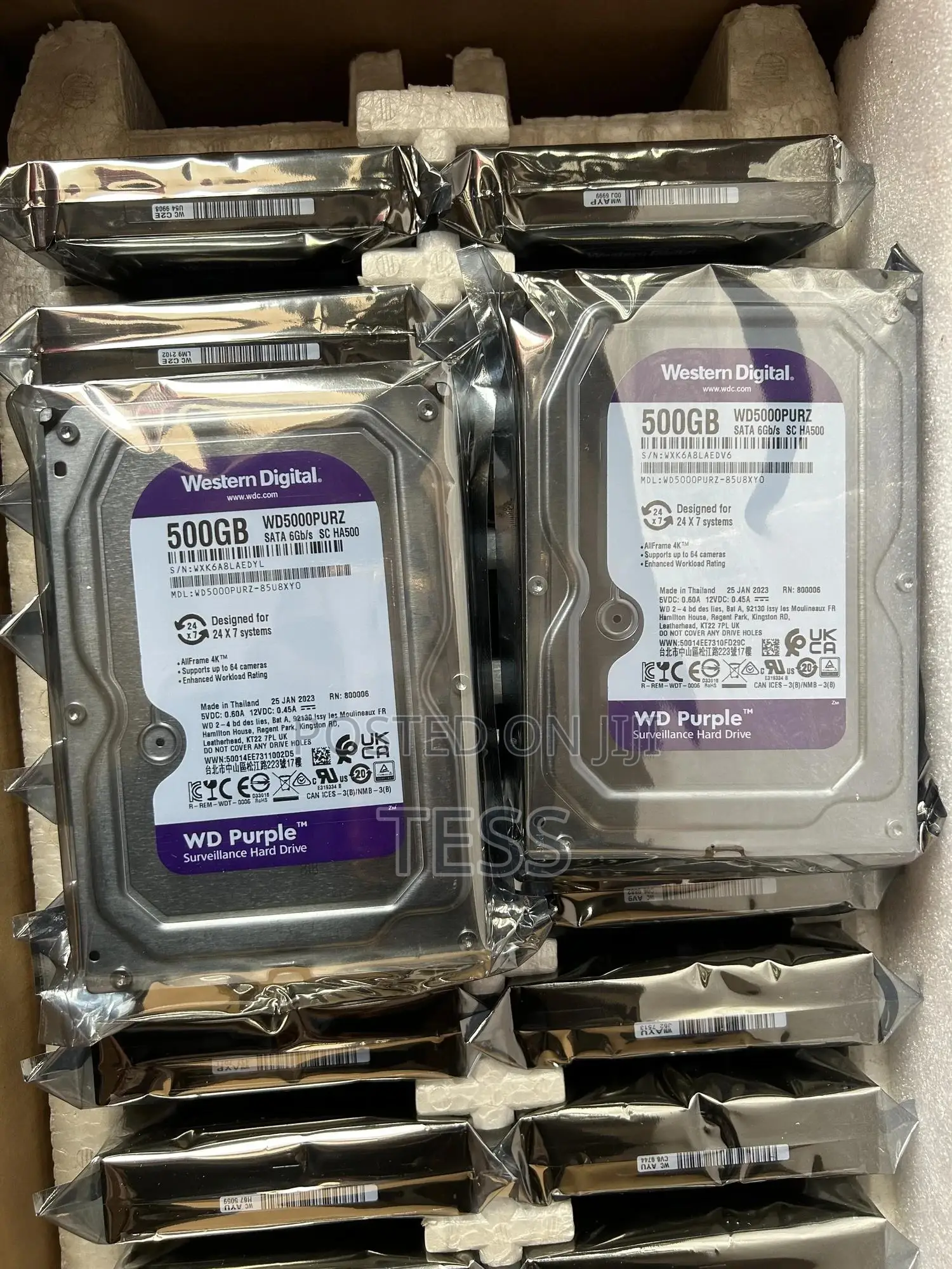 500gb Surviellance HDD W/D Purple