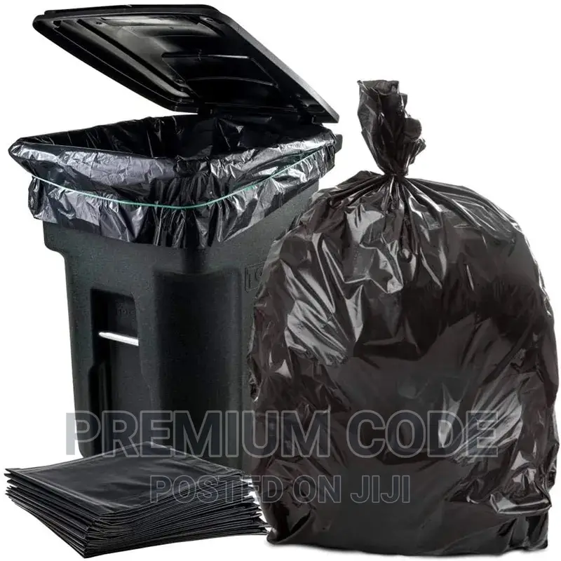 Trash/Garbage Bag Black, 240l, 90 Piece Per Bag
