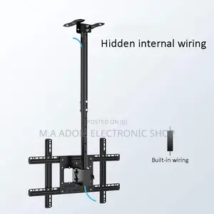 Authentic Ceiling Wall Mount for 32” to 75” Tvs(Black) 