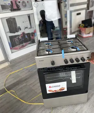 Stainless Steel Chigo 60x60 4 Gas Burner With Oven Grill 