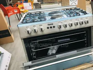 60x90 Ferre 4 Gas Burner 2 Electric Oven With Grill 