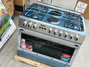 Glass Lid 60x90 Oven With Grill Ferre 4gas Burner 2 Electric
