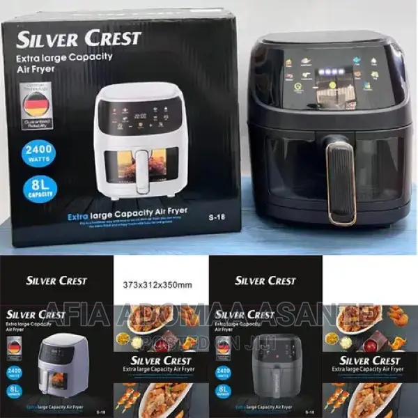 Digital 8 Litres Silver Crest Air Fryer
