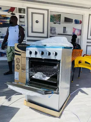 Stainless Steel Bruhm 4 Gas Burner With Oven BGC 5540IF 
