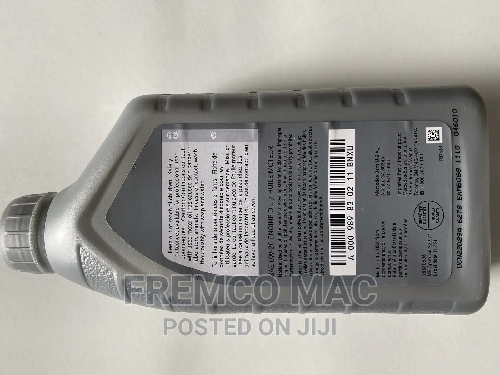Genuine Mercedes-Benz Engine Oil (0w-20) 1L
