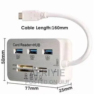 Card Reader + USB3.1 HUB - 3 Ports