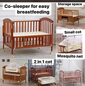 2 in 1 Baby Cot With Drawer