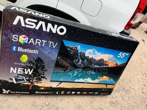 High Quality Asano 55 Inches Glossy Smart LED UHD Tv