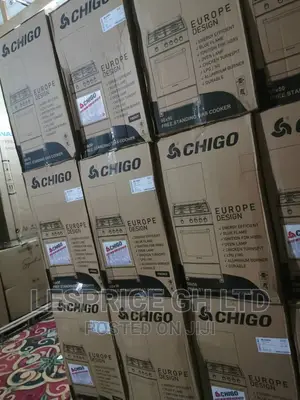 Chigo 50x50 4br Gas Cooker//Black Cooker