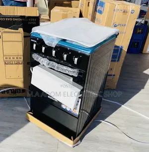 Brand New Bruhm 4 Gas Burner With Oven(BGC 5540IB)Black 